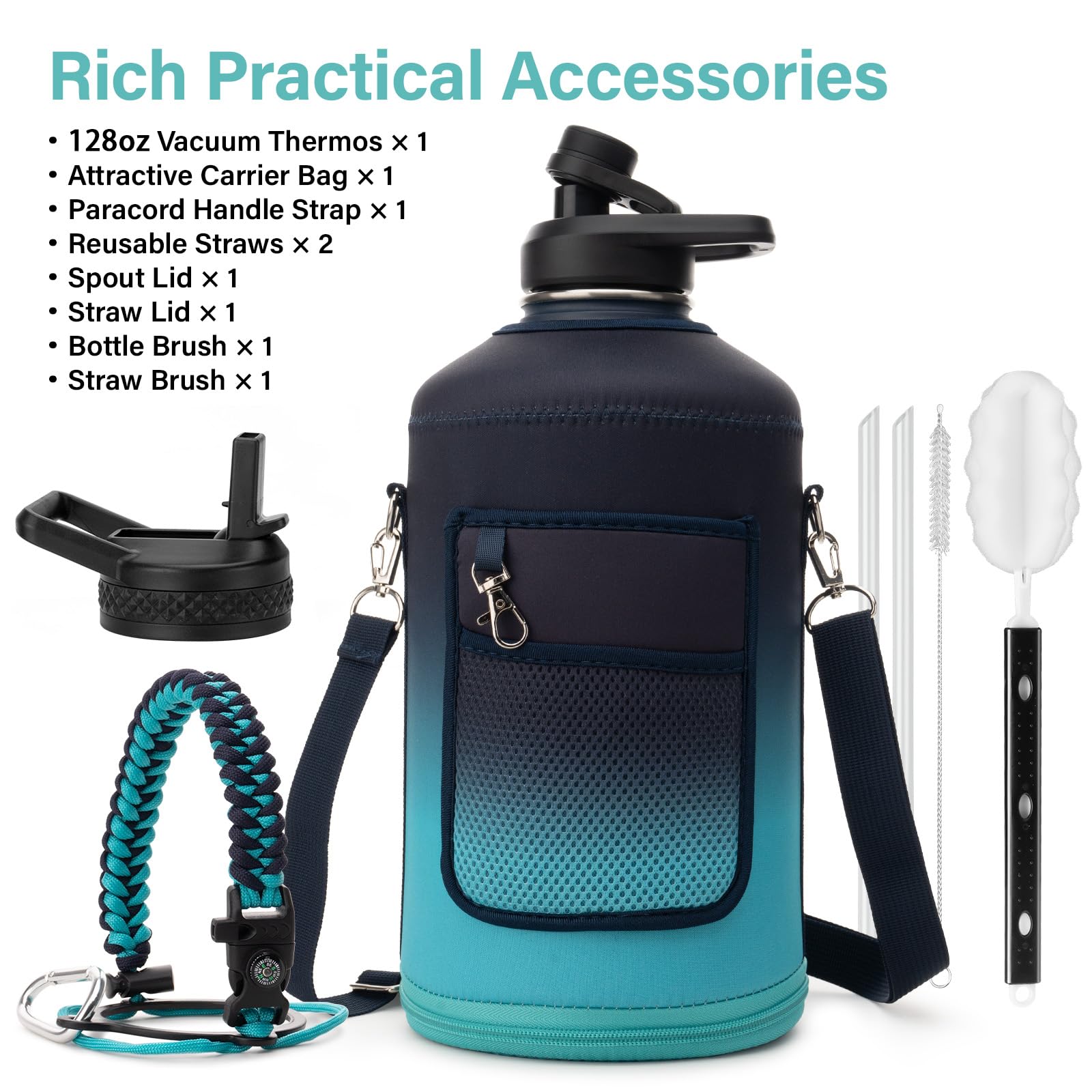 DYSANKY bottle with carrier bag for convenient outdoor transport