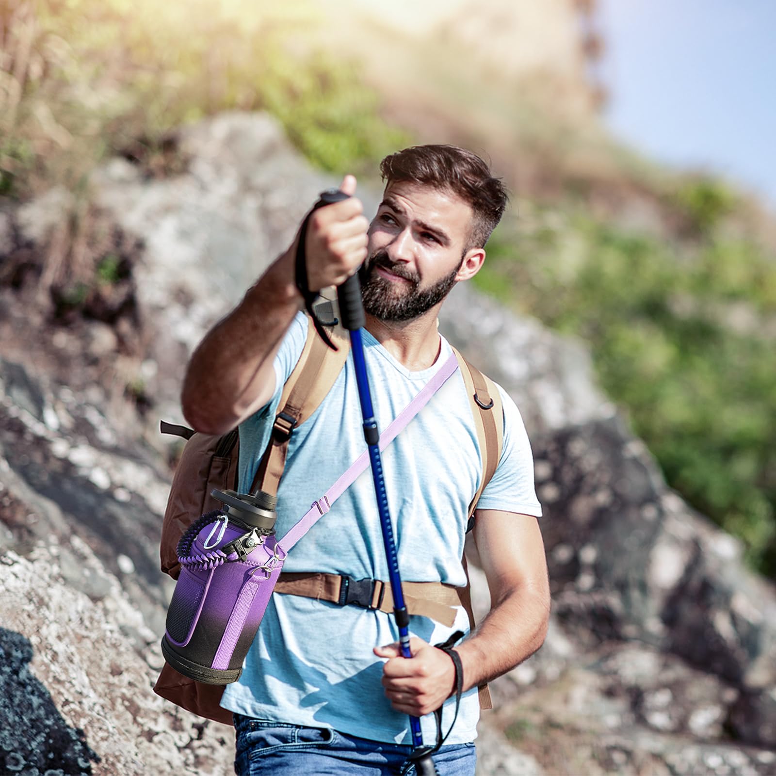 DYSANKY carrier bag adds portability with strap and pocket.