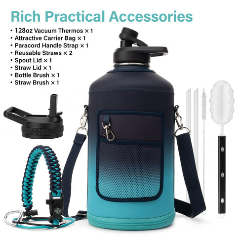 DYSANKY bottle with carrier bag for convenient outdoor transport