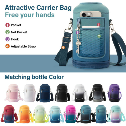 DYSANKY bottle wide-mouth design simplifies cleaning and ice addition