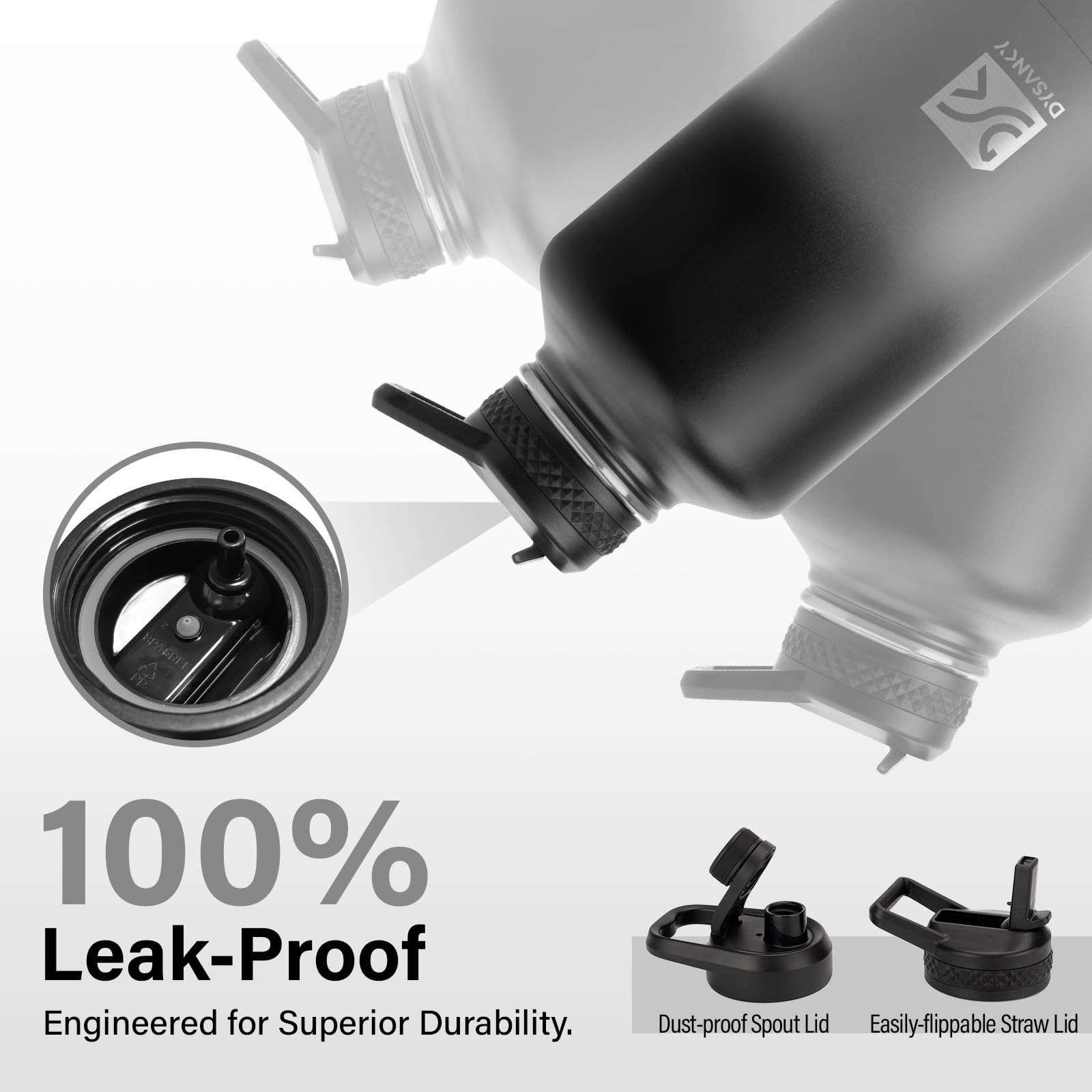 DYSANKY 64 oz capacity supports long workouts and hikes.