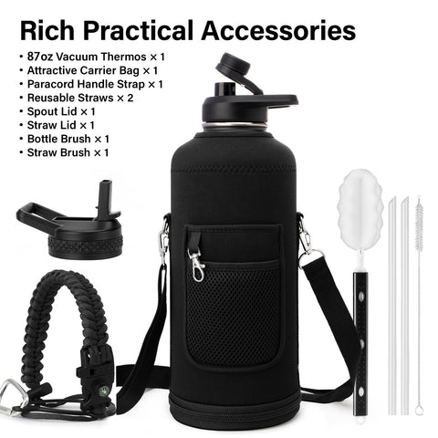 DYSANKY bottle in carrier bag with strap, ideal for hiking