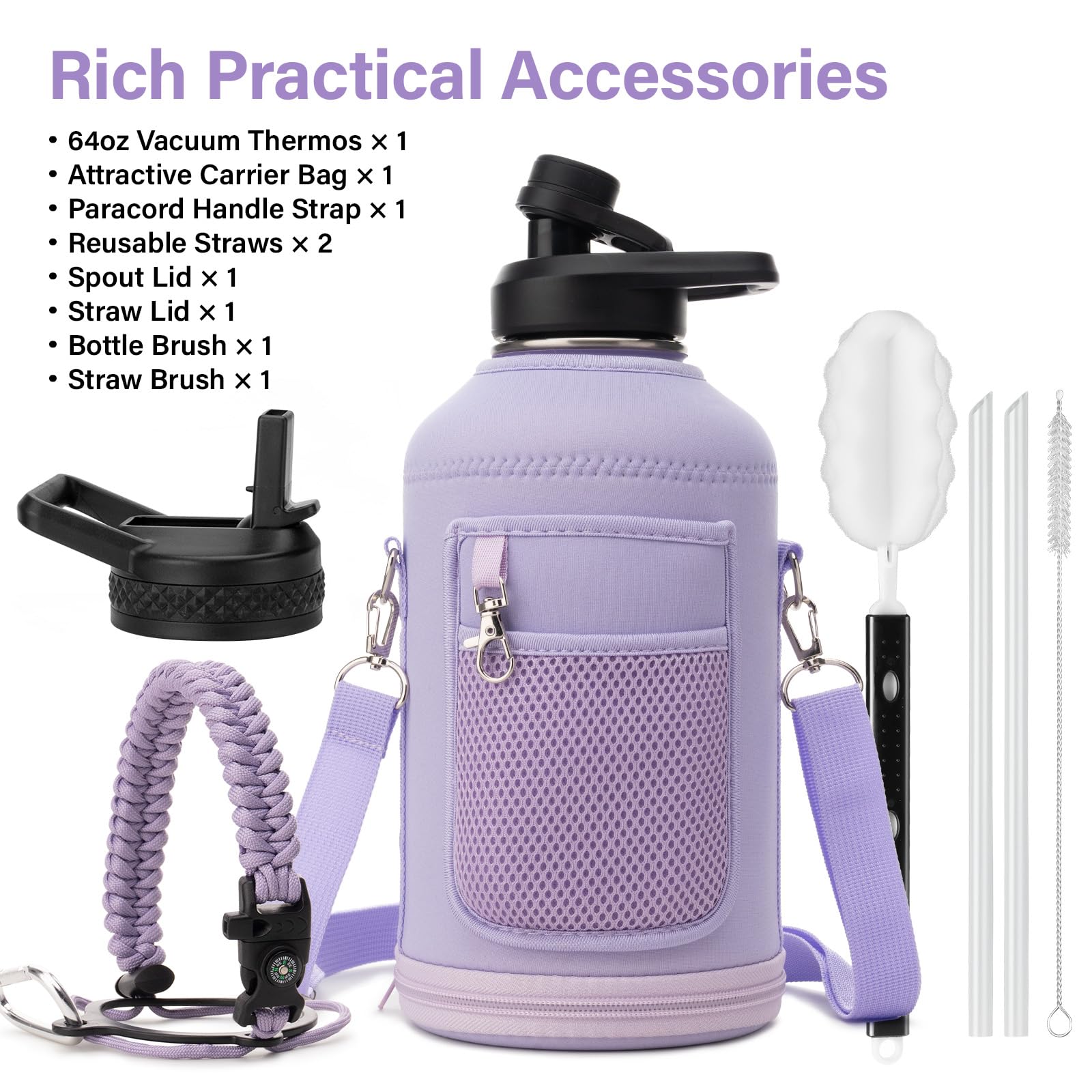 DYSANKY water bottle handle strap, easy to carry during workouts and hikes.