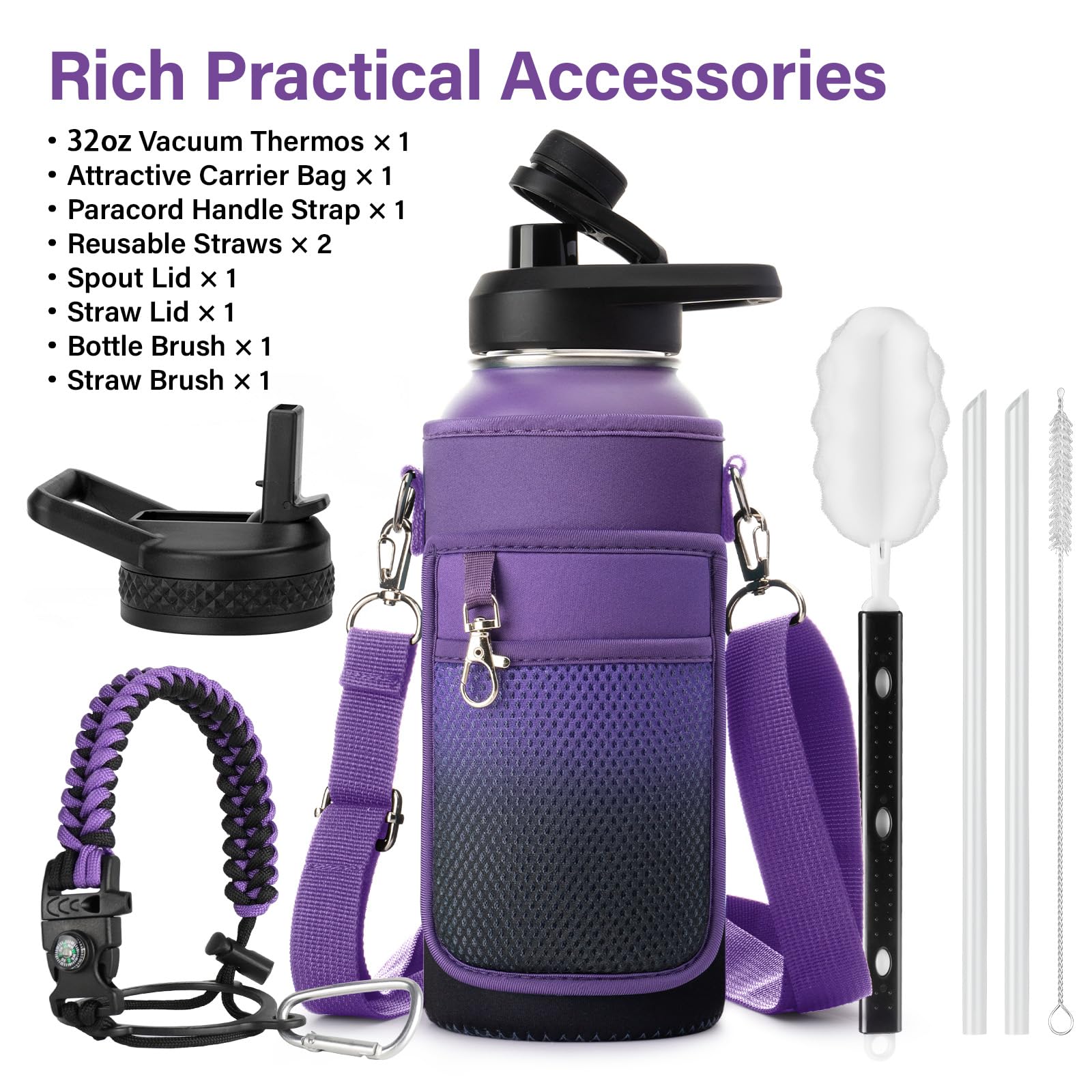 DYSANKY carrier bag paired with bottle for hands-free portability