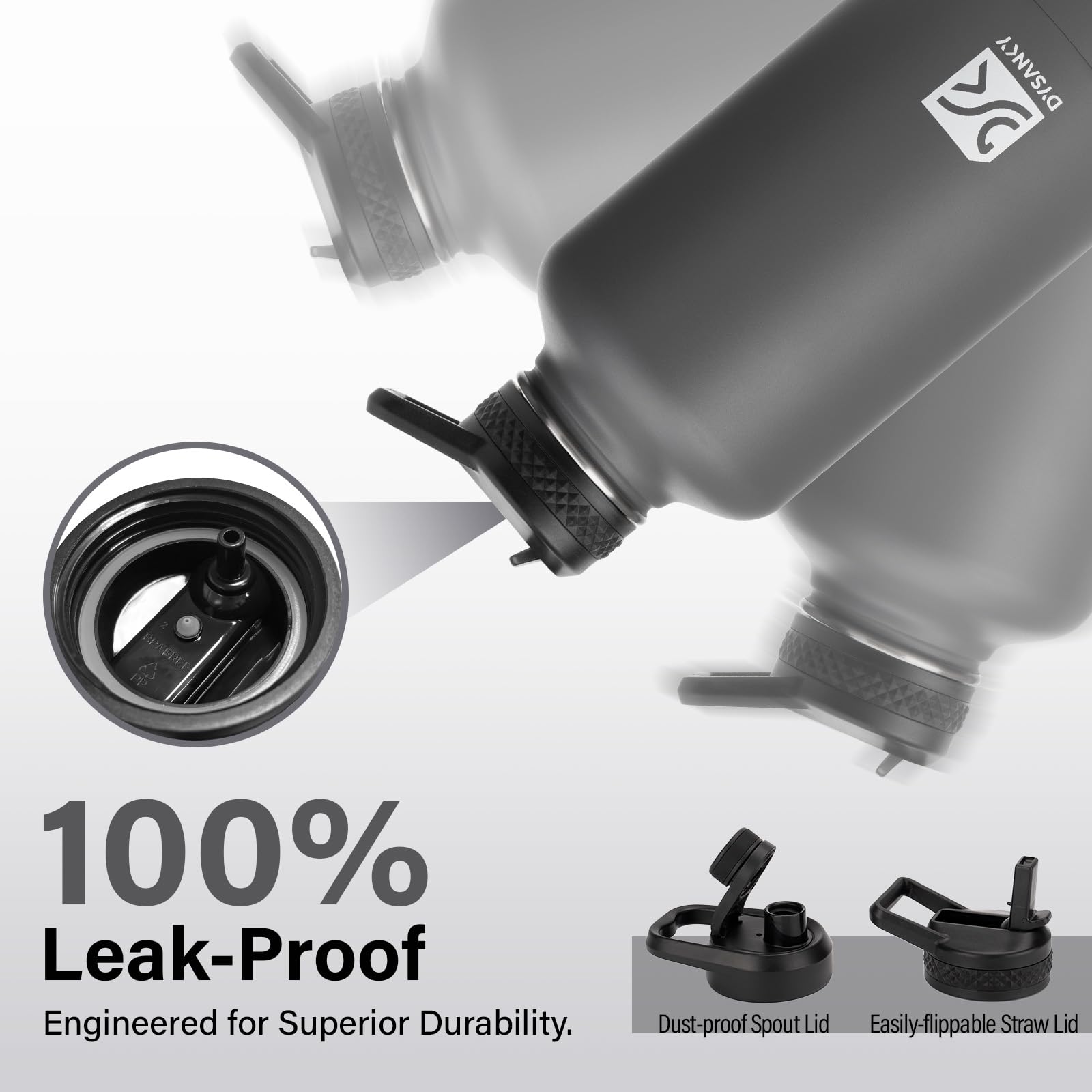 DYSANKY insulated water bottle scratch-resistant coating keeps a sleek appearance