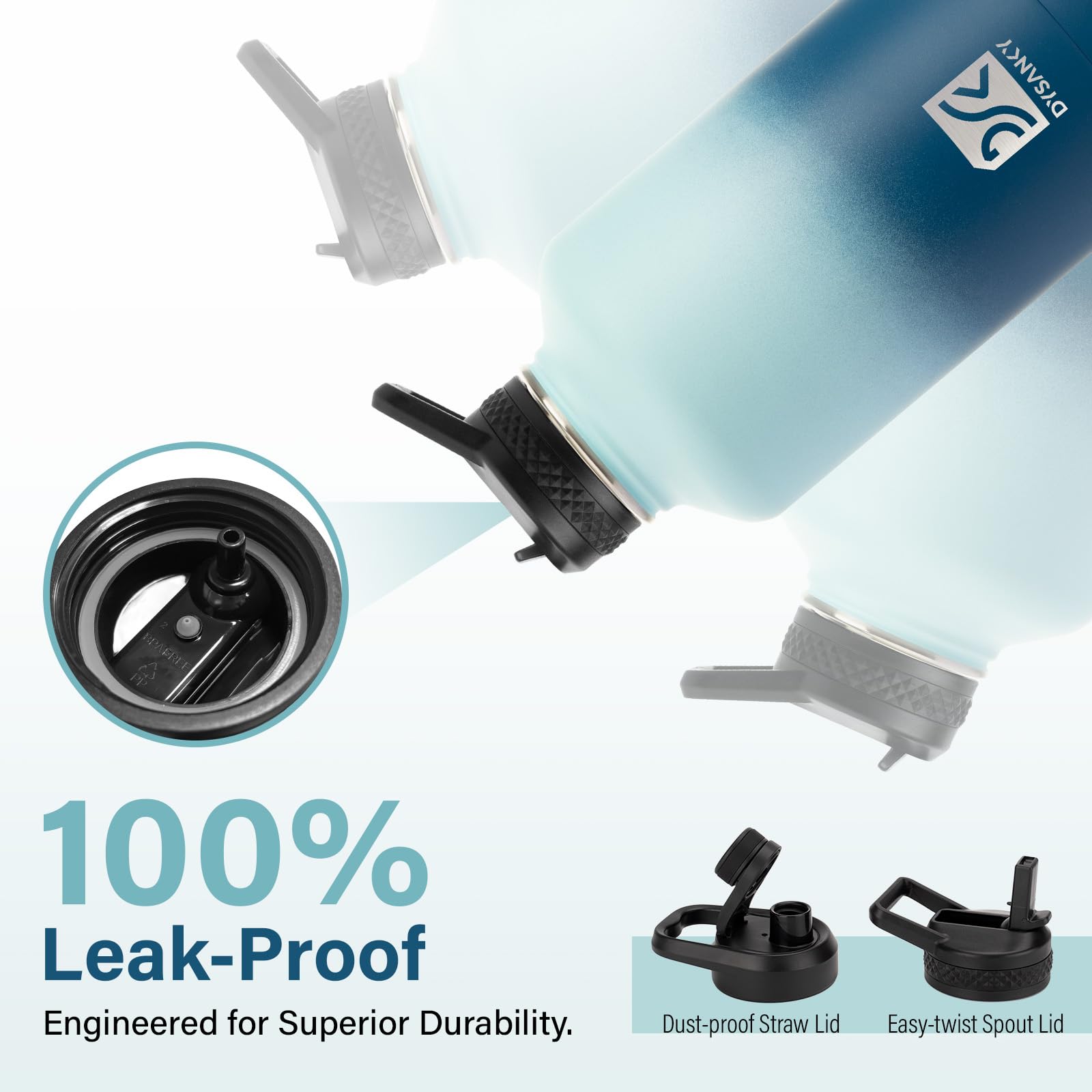 DYSANKY wide-mouth opening ready for ice and easy cleaning