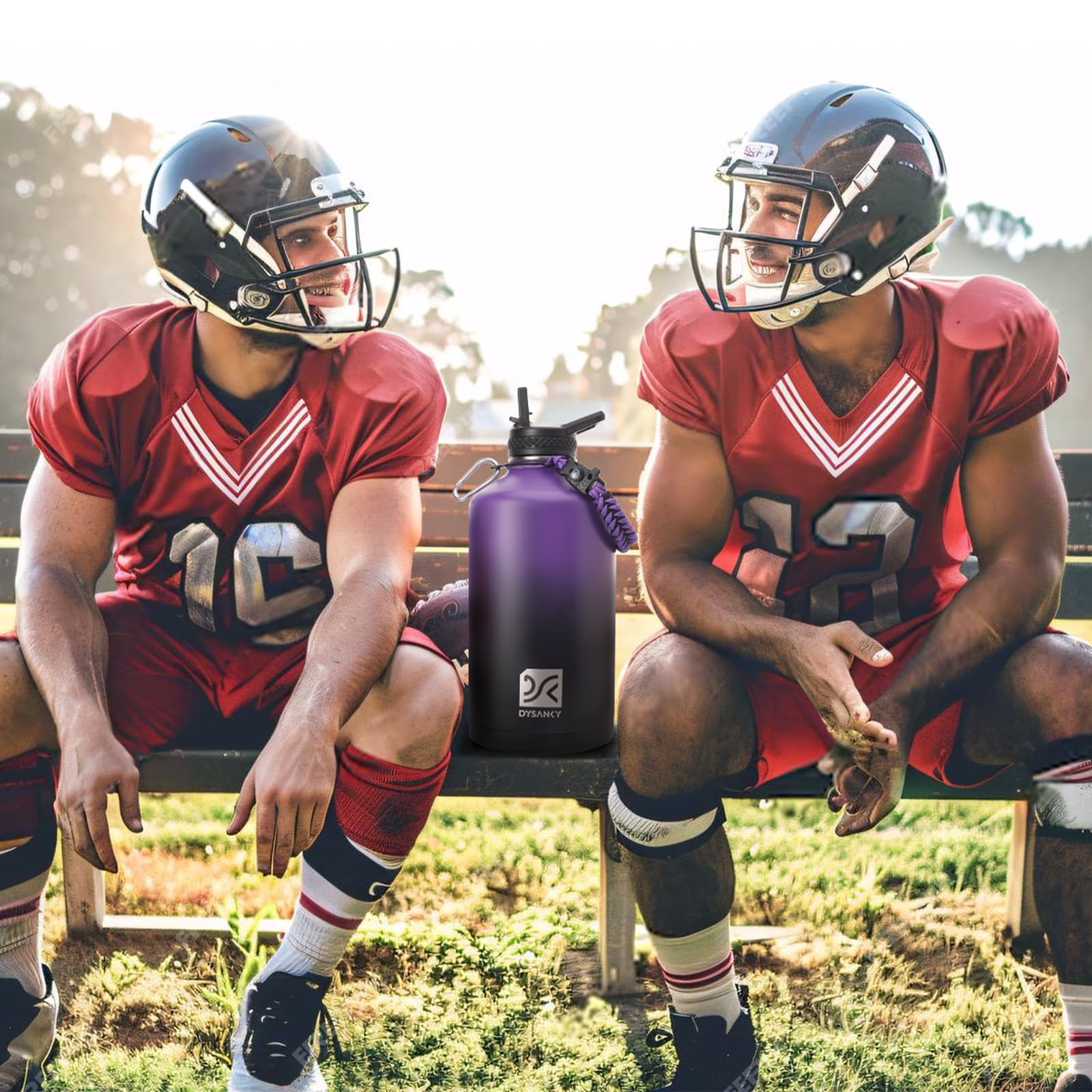 DYSANKY scratch-resistant powder coating preserves the bottle’s appearance.