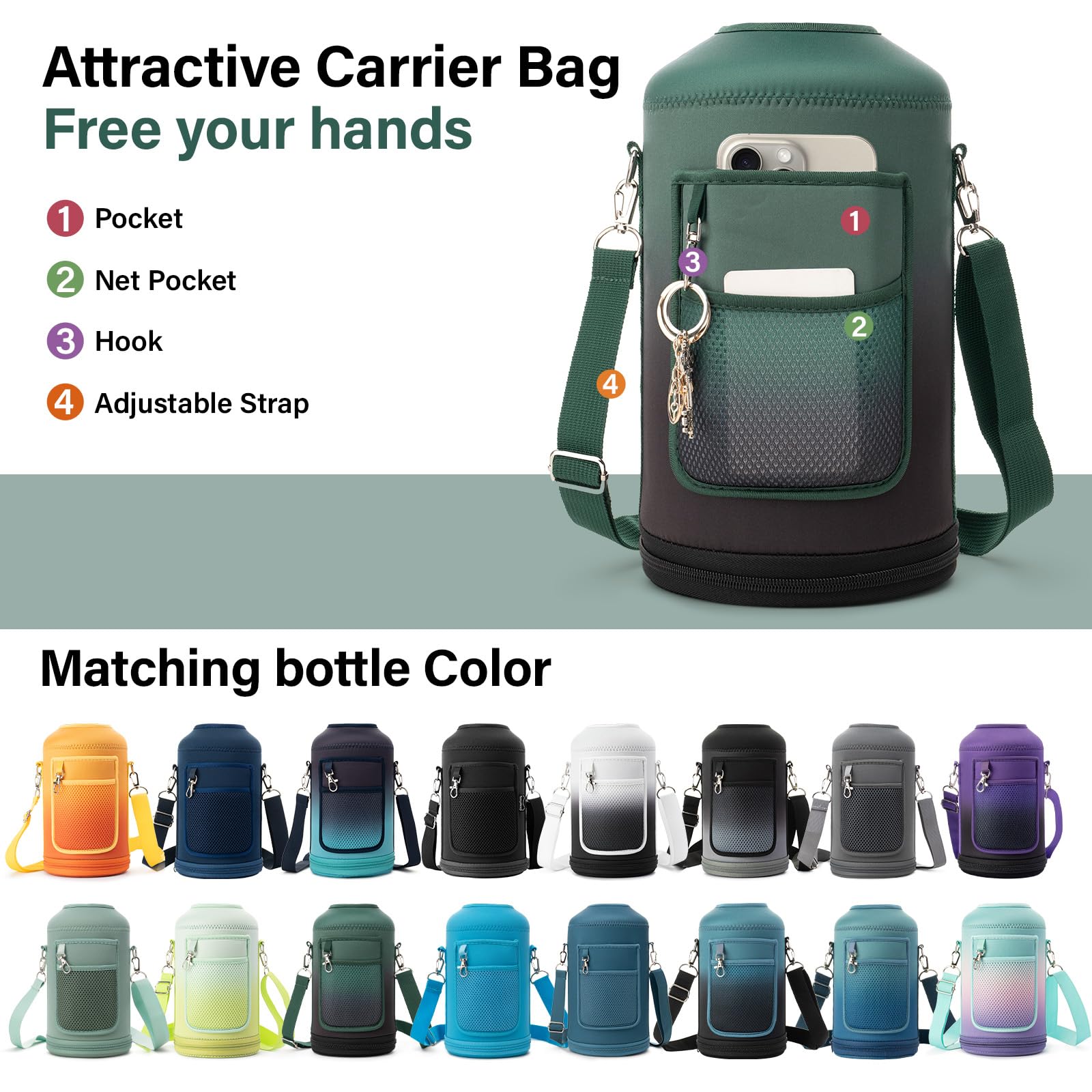 DYSANKY bottle with scratch-resistant coating stays pristine during daily use.