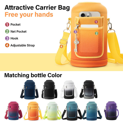 DYSANKY shoulder strap and carabiner enable versatile carrying options.