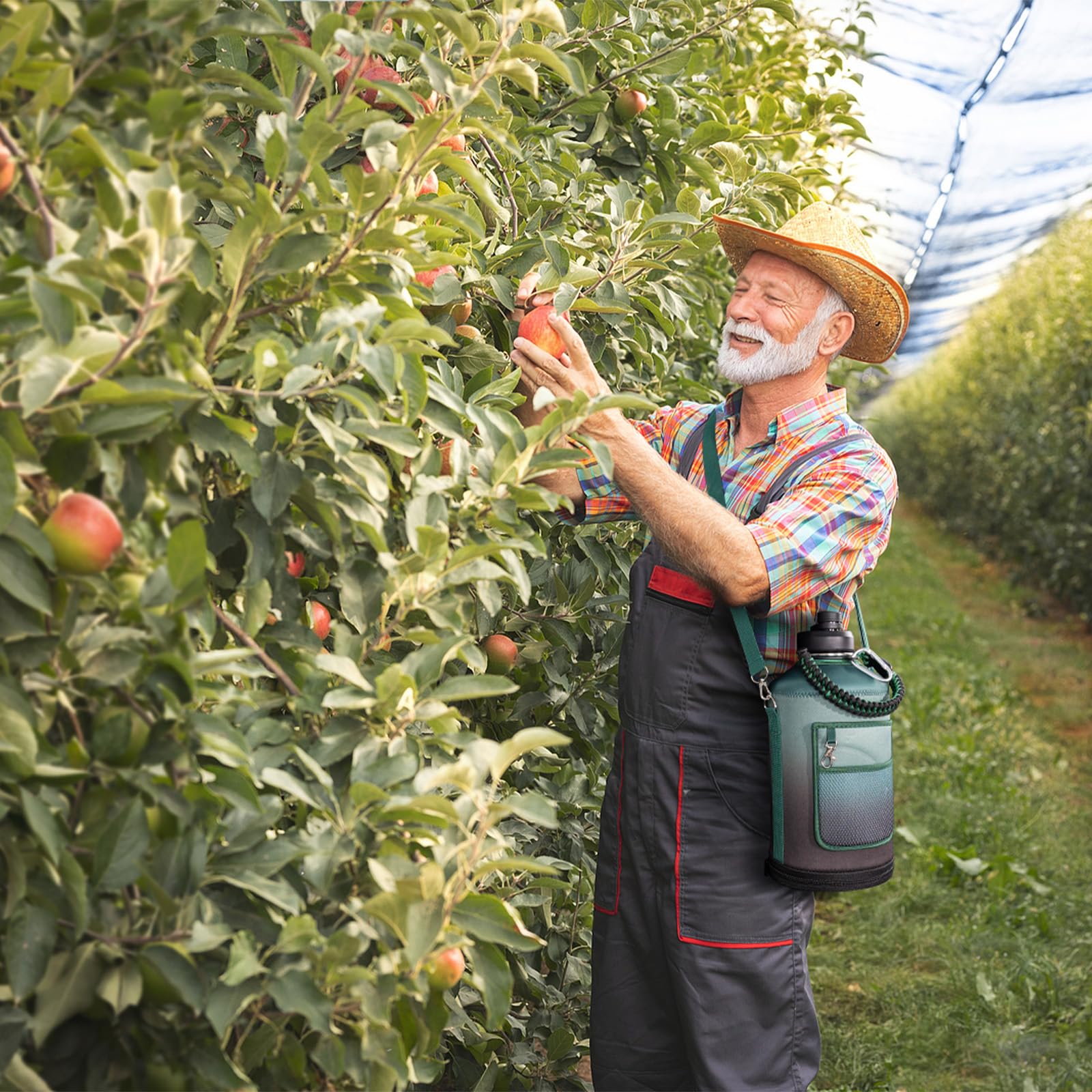 DYSANKY bottle braided handle offers comfortable grip during outdoor activities.