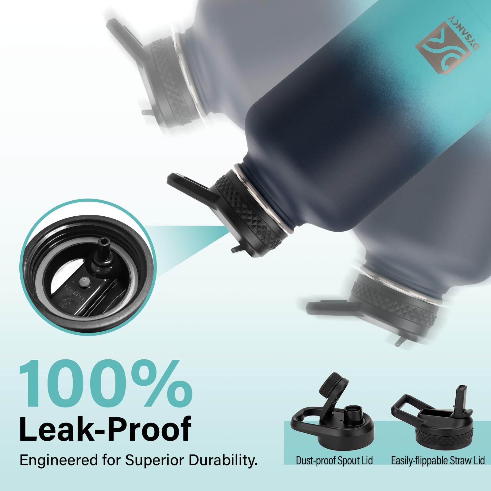 DYSANKY cleaning kit with straw and bottle brushes.