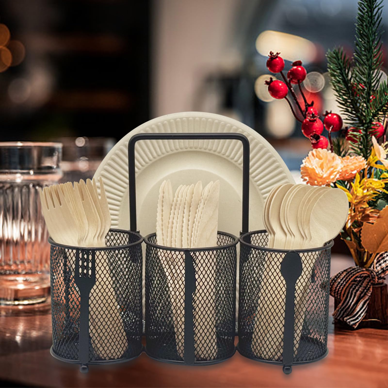 DysanVica weighted-base keeps the caddy steady during gatherings.