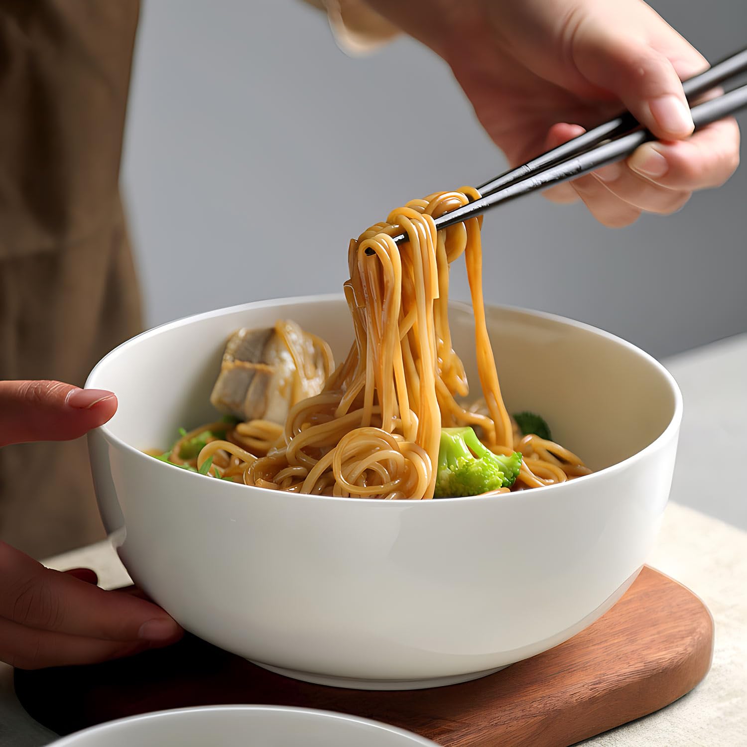Dyware microwave and dishwasher safe bowls for easy cleanup