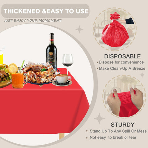 D&amp;Z disposable tablecloth made with PEVA material for durability