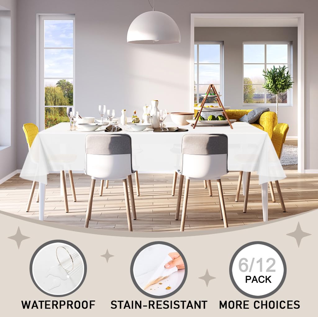 D&Z full coverage 54x108 inch table cloth for standard tables.