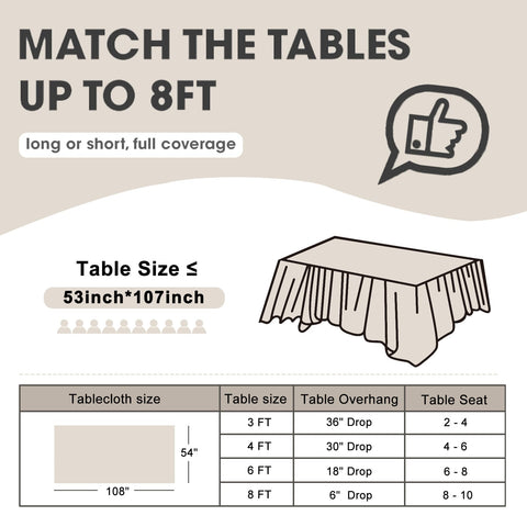 D&amp;Z tablecloth shown individually wrapped for convenient on-the-go use