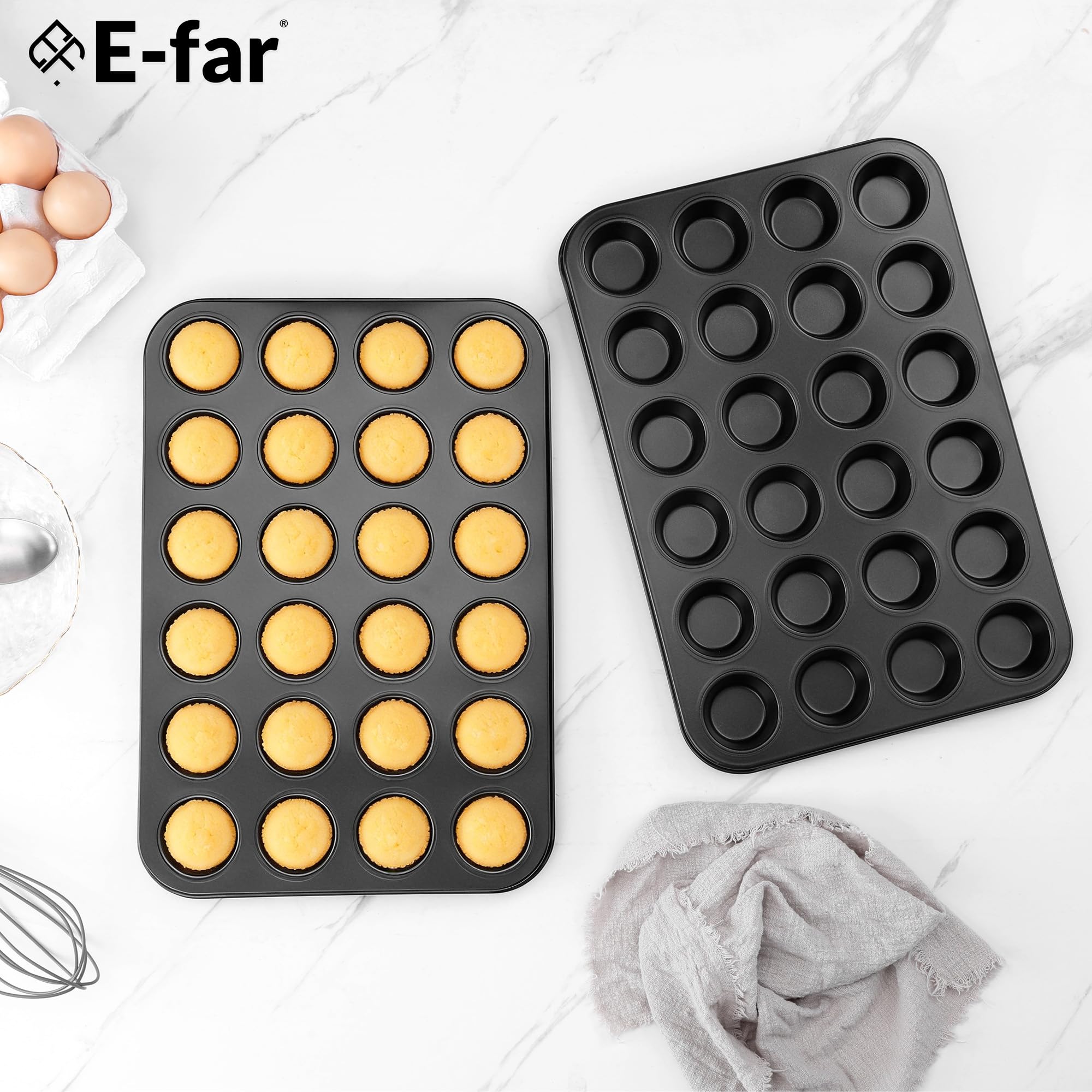 E-far easy-release action with removed cupcakes