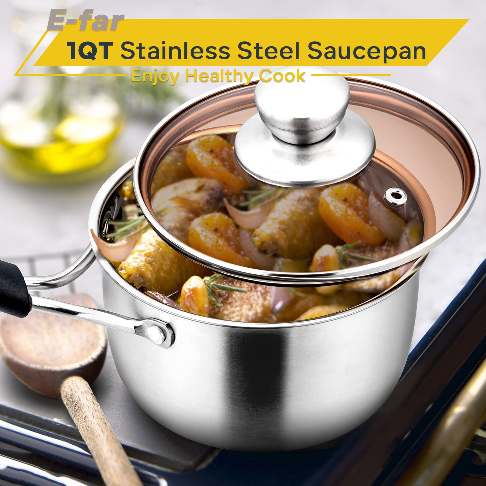 E-far cookware ideal for camping or dorm meals