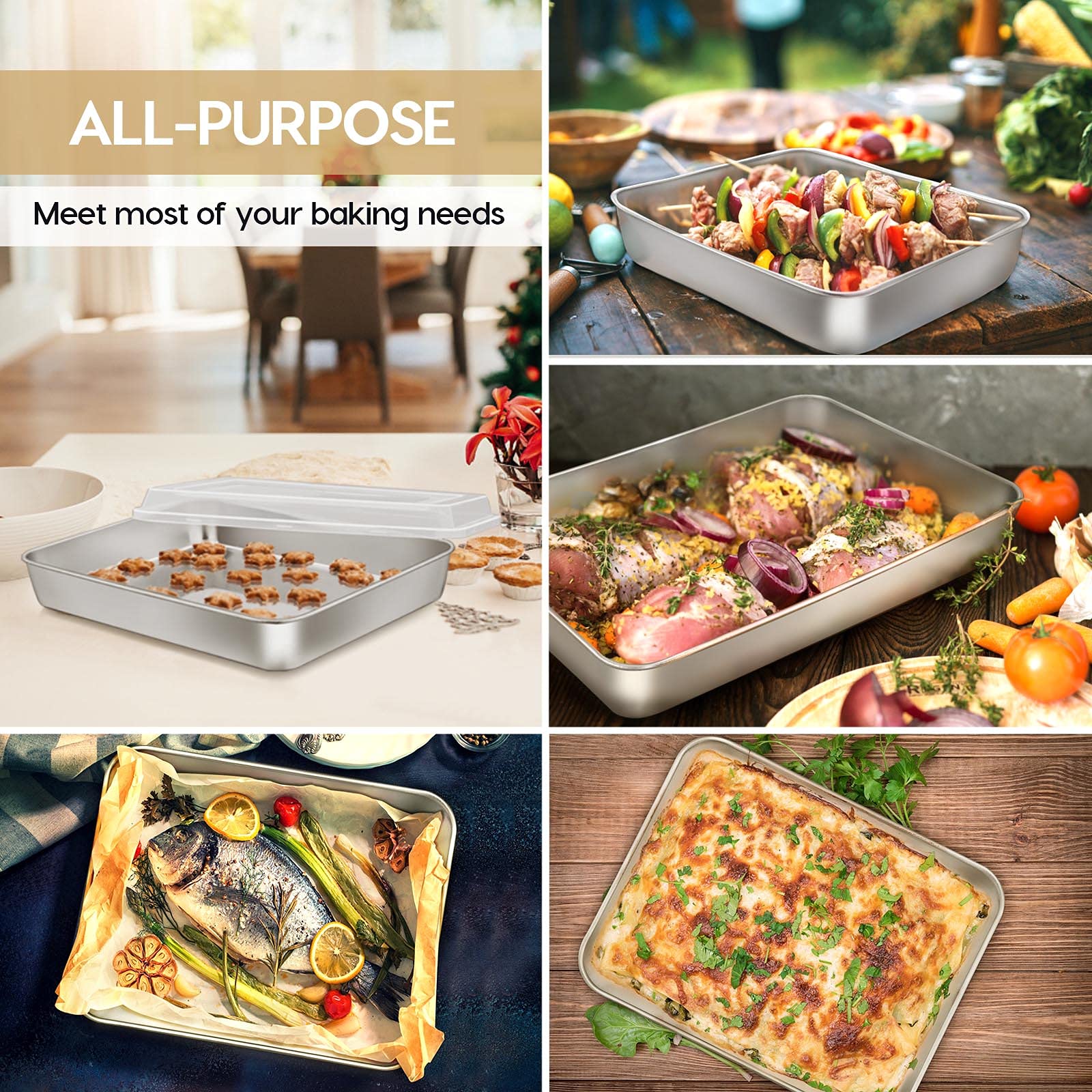 E-far dishwasher-safe bakeware for easy cleanup after meals