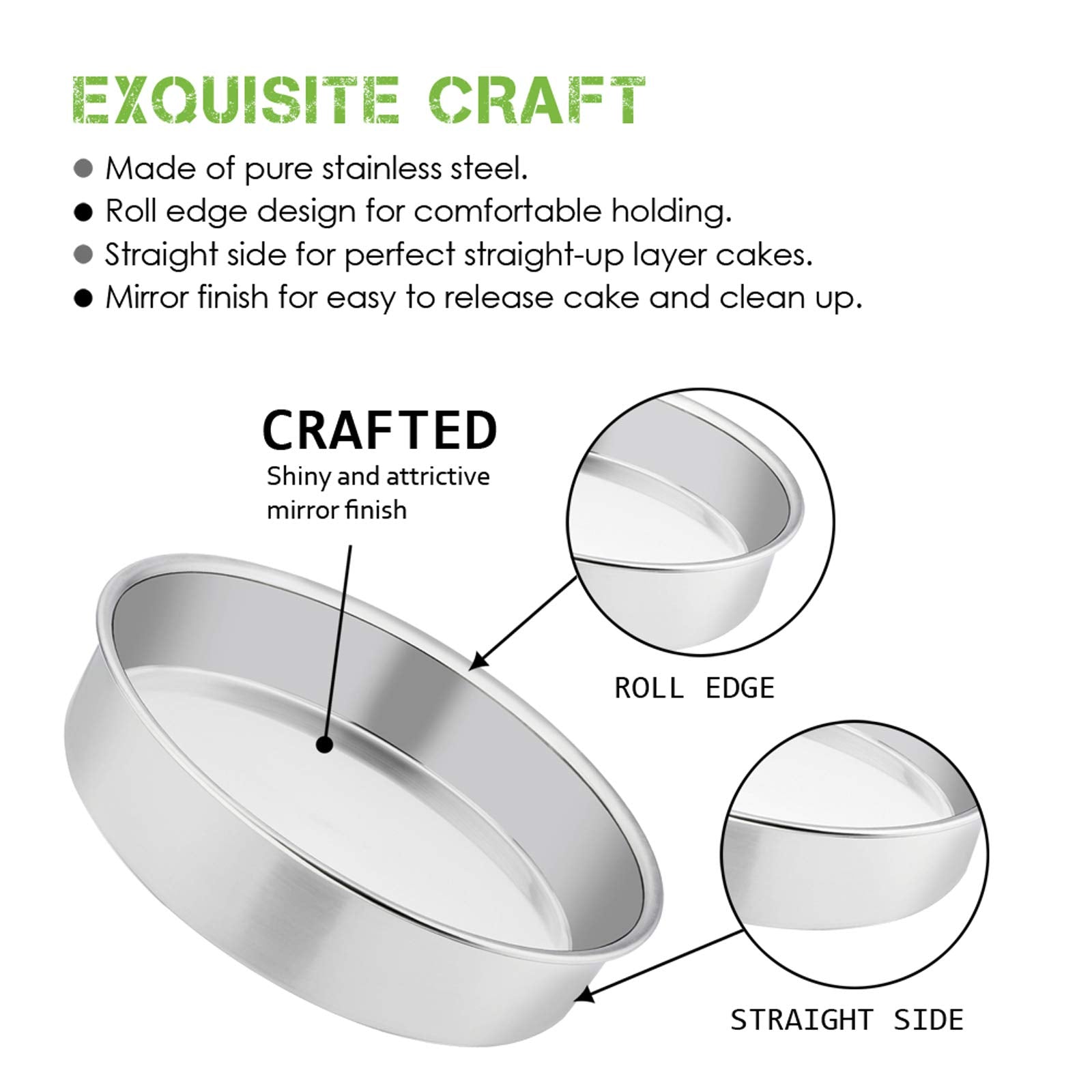 E-far dishwasher-safe cake pans, easy cleanup after big celebrations.