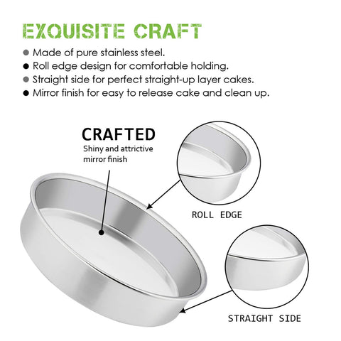 E-far dishwasher-safe cake pans, easy cleanup after big celebrations.