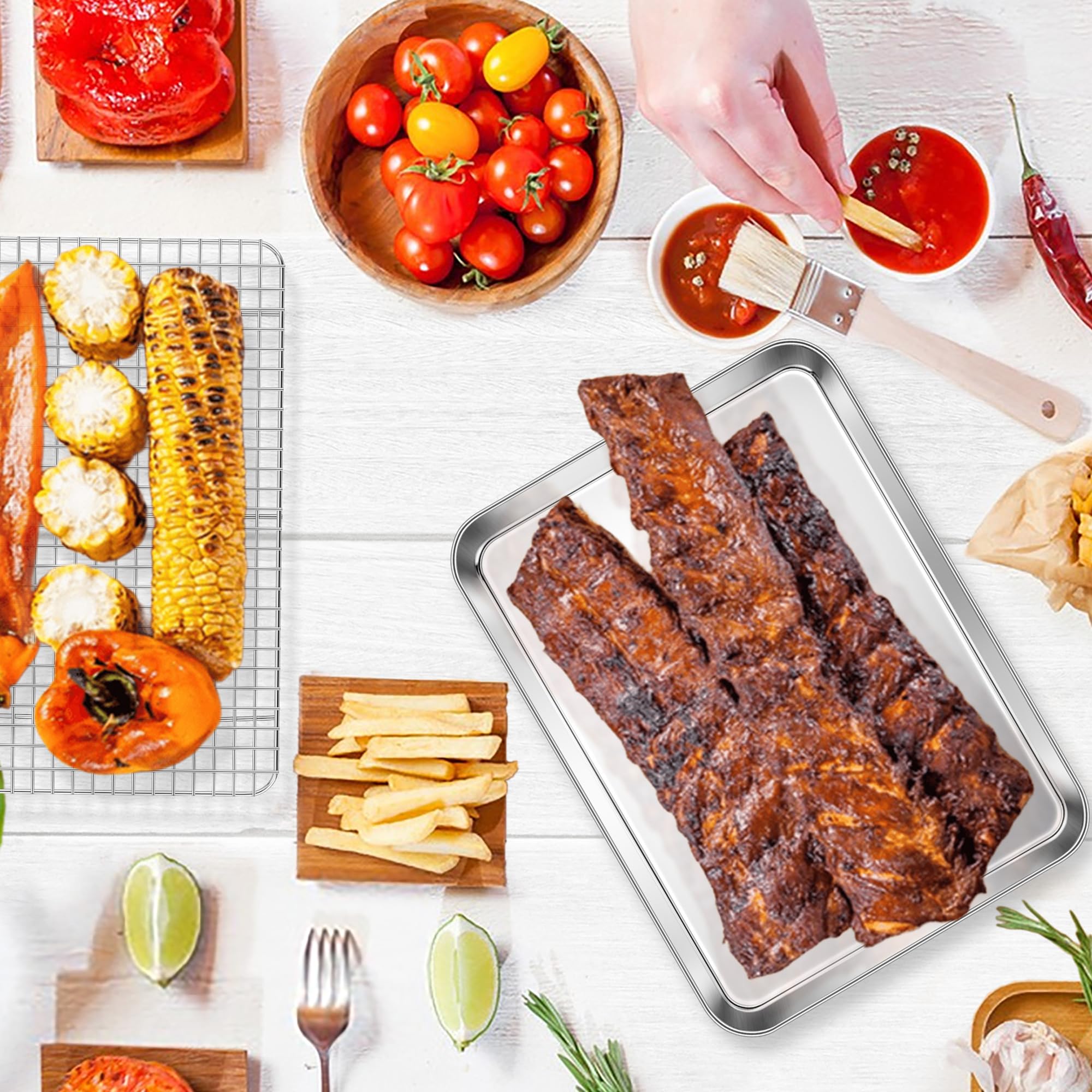 E-far large-capacity tray fits family meals and gatherings.