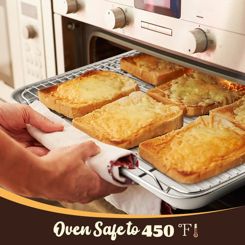 E-far oven safe and dishwasher safe design simplifies cleanup after cooking.
