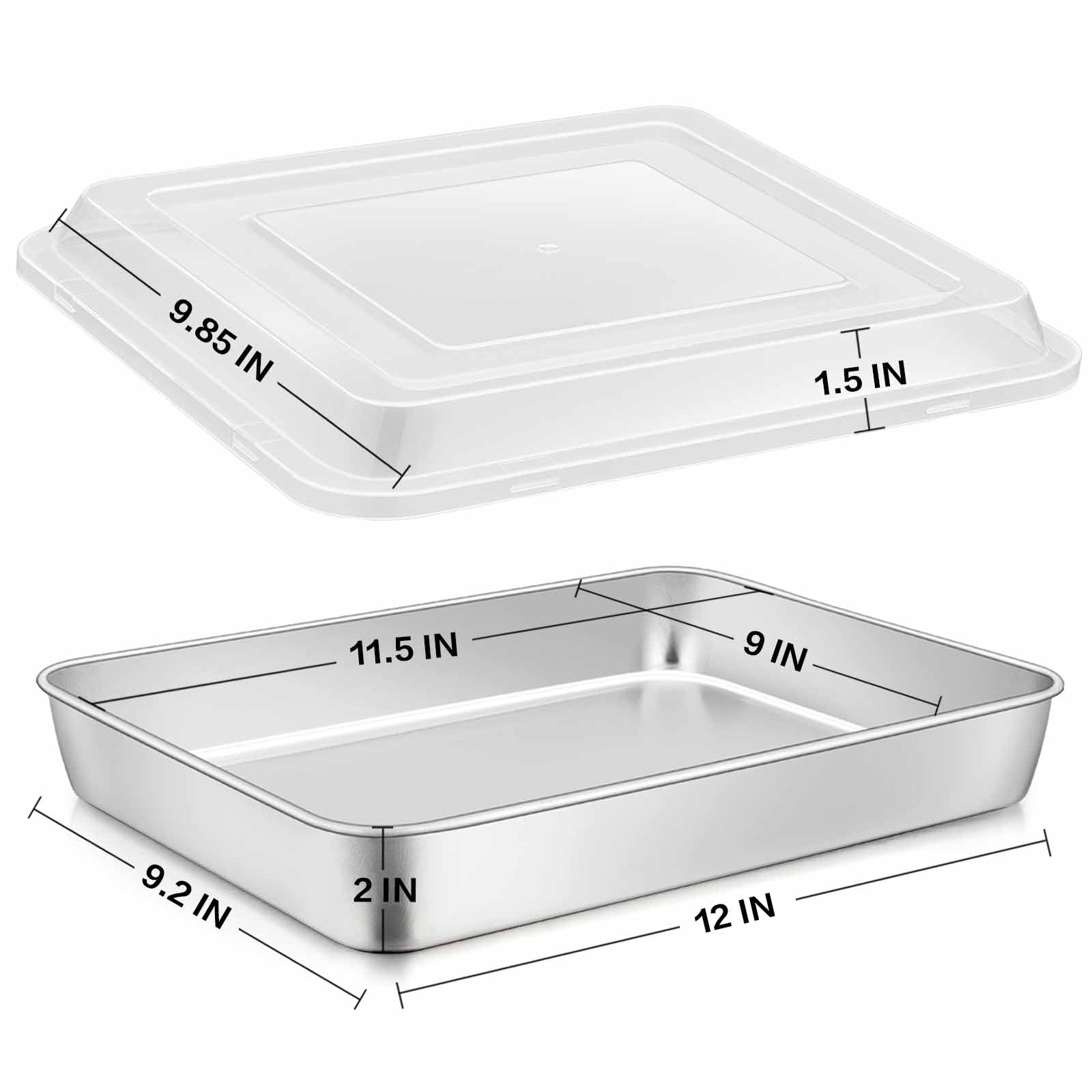 E-far pan closeup shows brushed surface and durable, non-toxic steel
