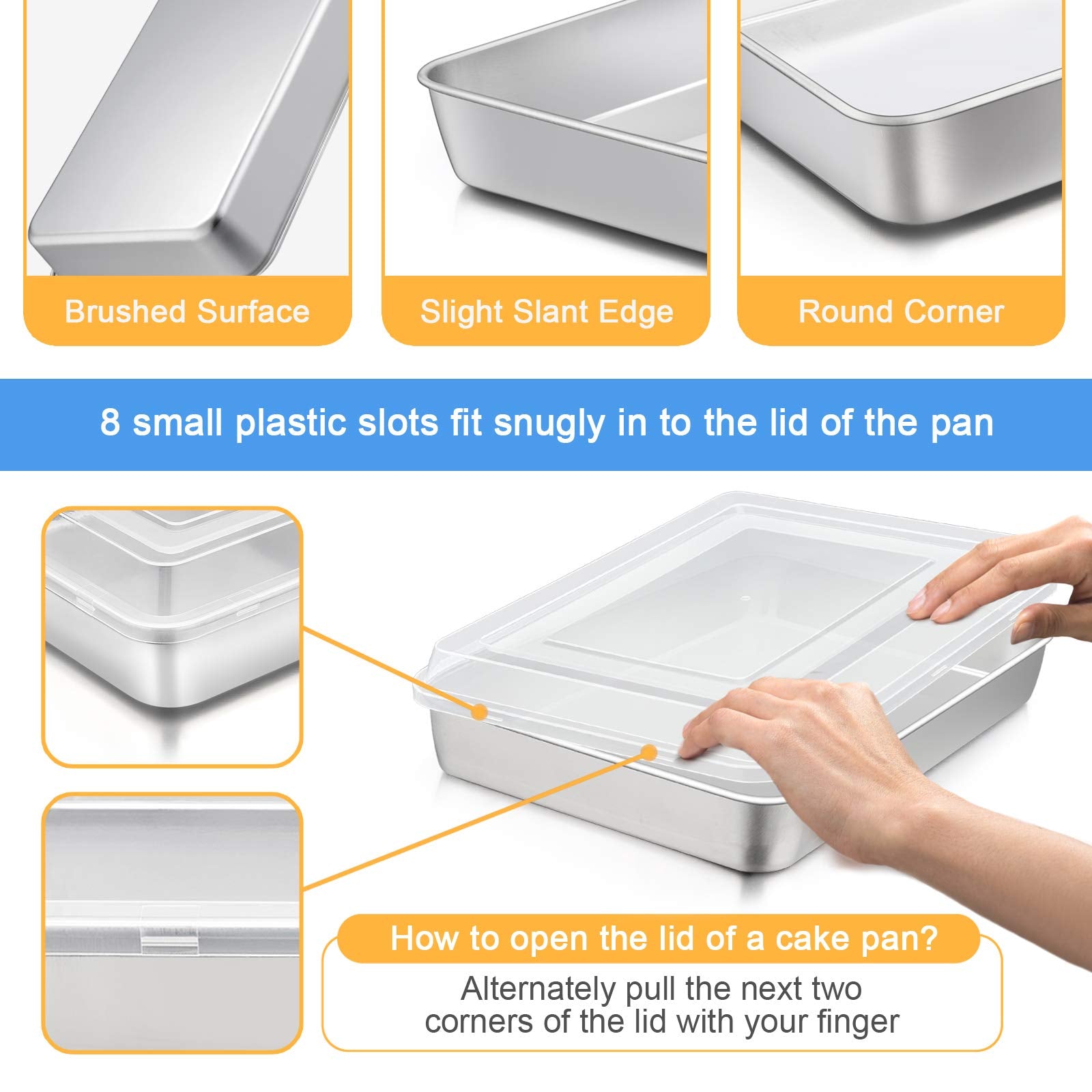 E-far pan with lid demonstrates dust-free storage for leftovers