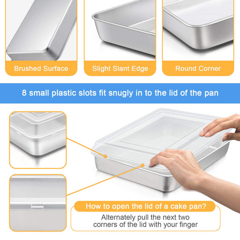 E-far pan with lid demonstrates dust-free storage for leftovers