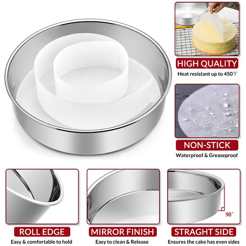 E-far pre-cut parchment inserts demonstrate quick release in baking
