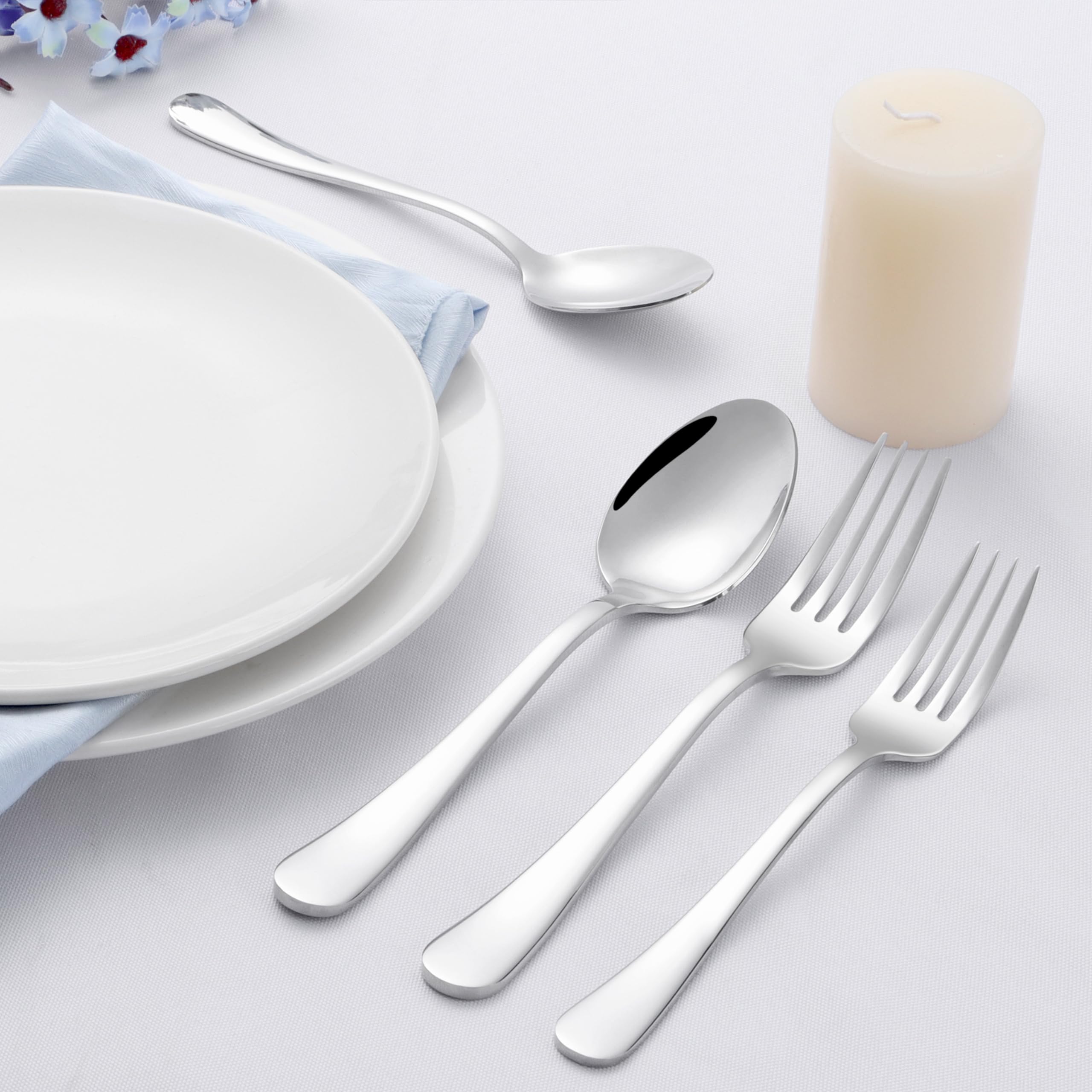 E-far salad/dessert forks versatile for courses and snacks
