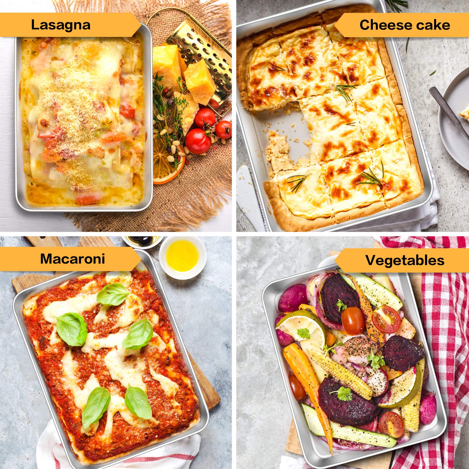 E-far two-pack bakeware ideal for cakes and casseroles