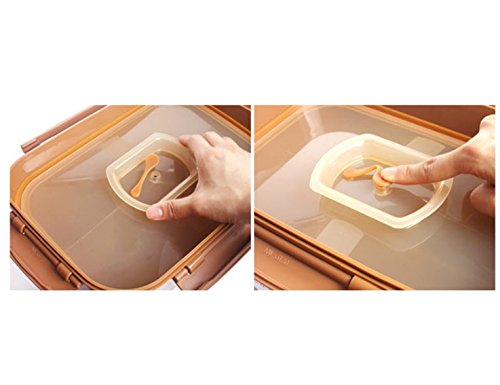 e-jen earthenware brown fermenter exterior highlights traditional design while safely storing and fermenting foods