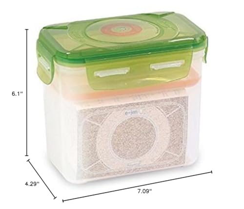 e-jen premium fermentation container odor-blocking double lids keep kitchen odor-contained.