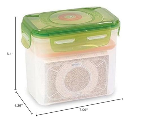 e-jen premium fermentation container odor-blocking double lids keep kitchen odor-contained.