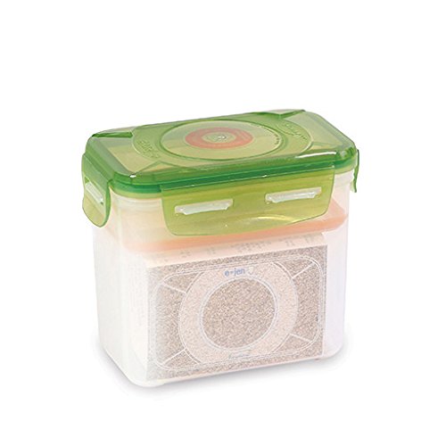 e-jen premium fermentation container outer view in earthenware green, ideal for kimchi and sauerkraut.