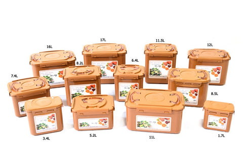 e-jen Premium Kimchi Container double lid odor control keeps kitchen fresh