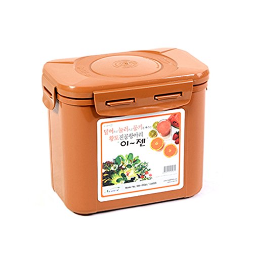 e-jen Premium Kimchi Container front view, simple fermentation storage for kitchen prep