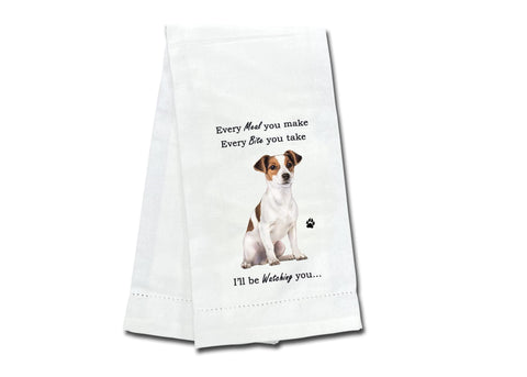 E&S Pets Jack Russell towel front design enhances kitchen decor and absorbency