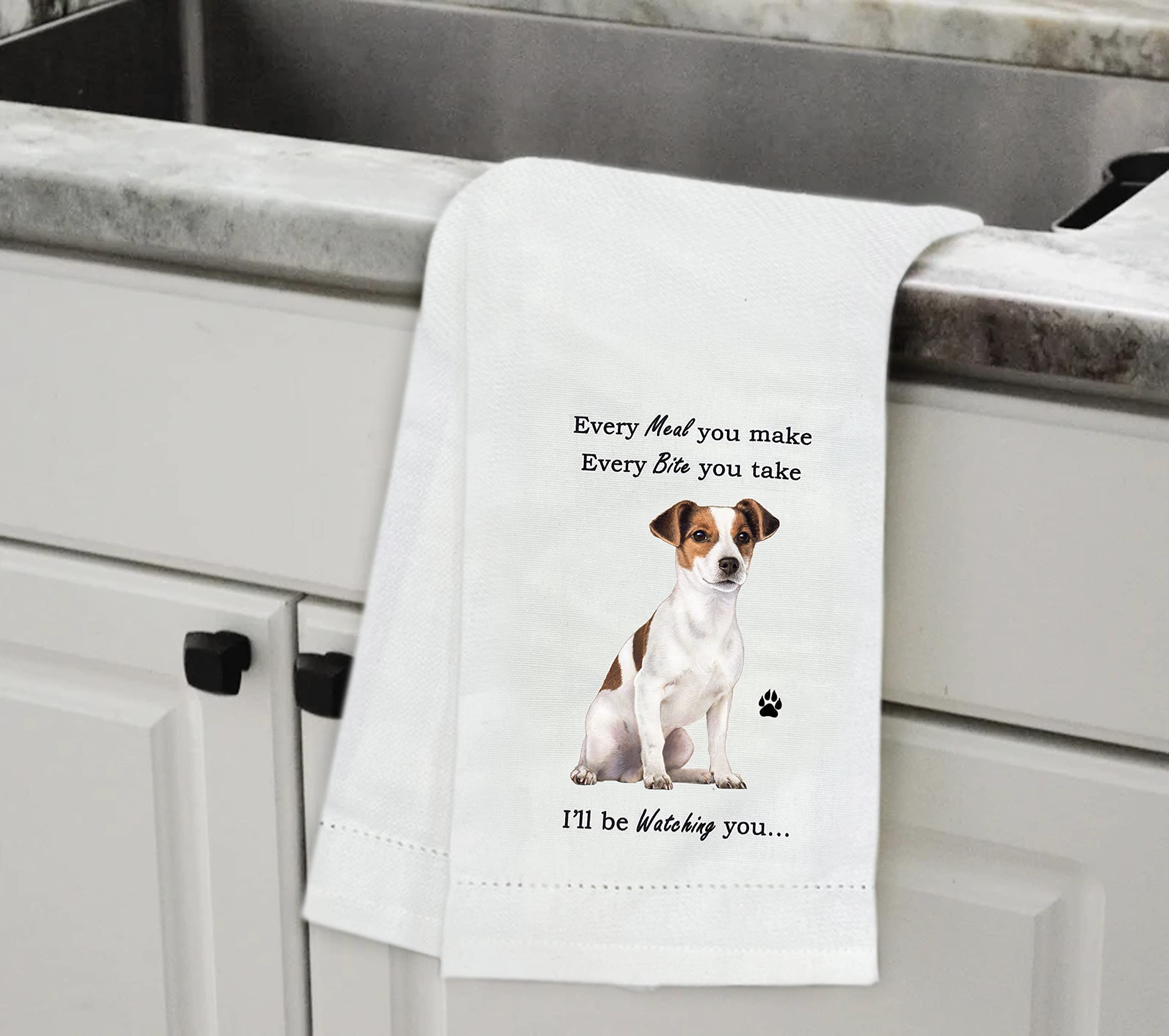 E&S Pets Jack Russell towel packaged as a thoughtful gift for dog lovers