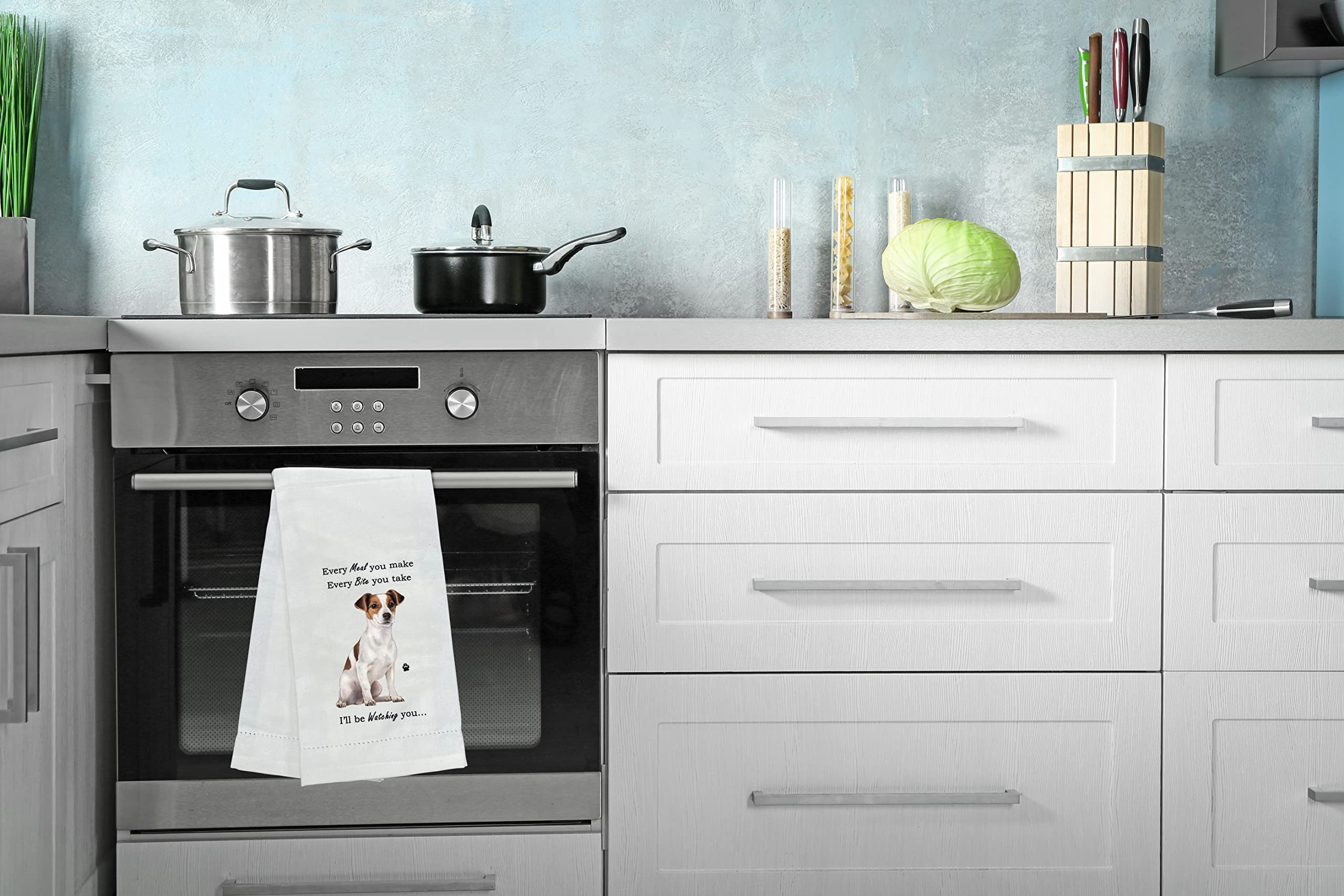E&S Pets Jack Russell towel ready for laundry and daily use