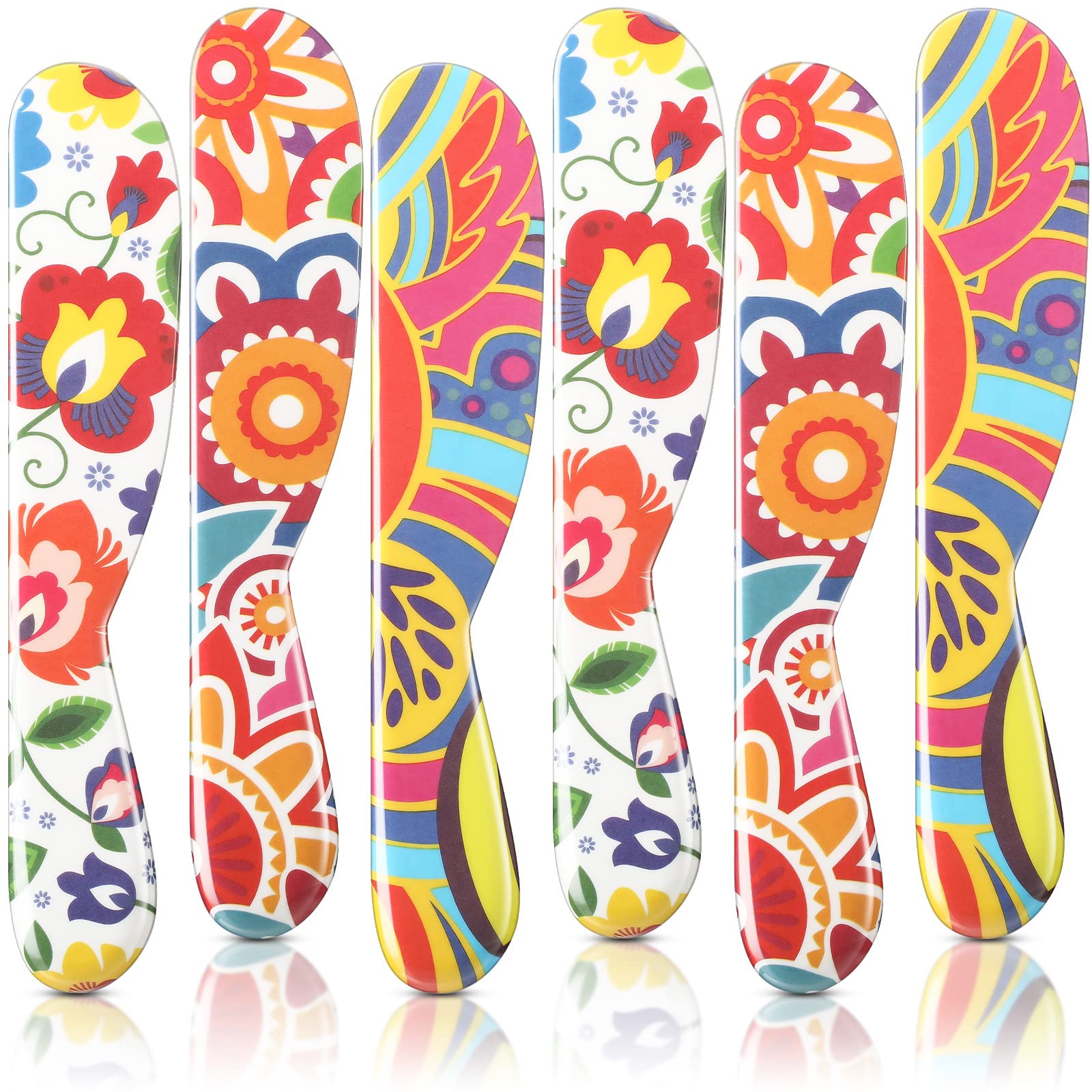 Eaasty butter spreader 6-inch set in vibrant colors for smooth spreading