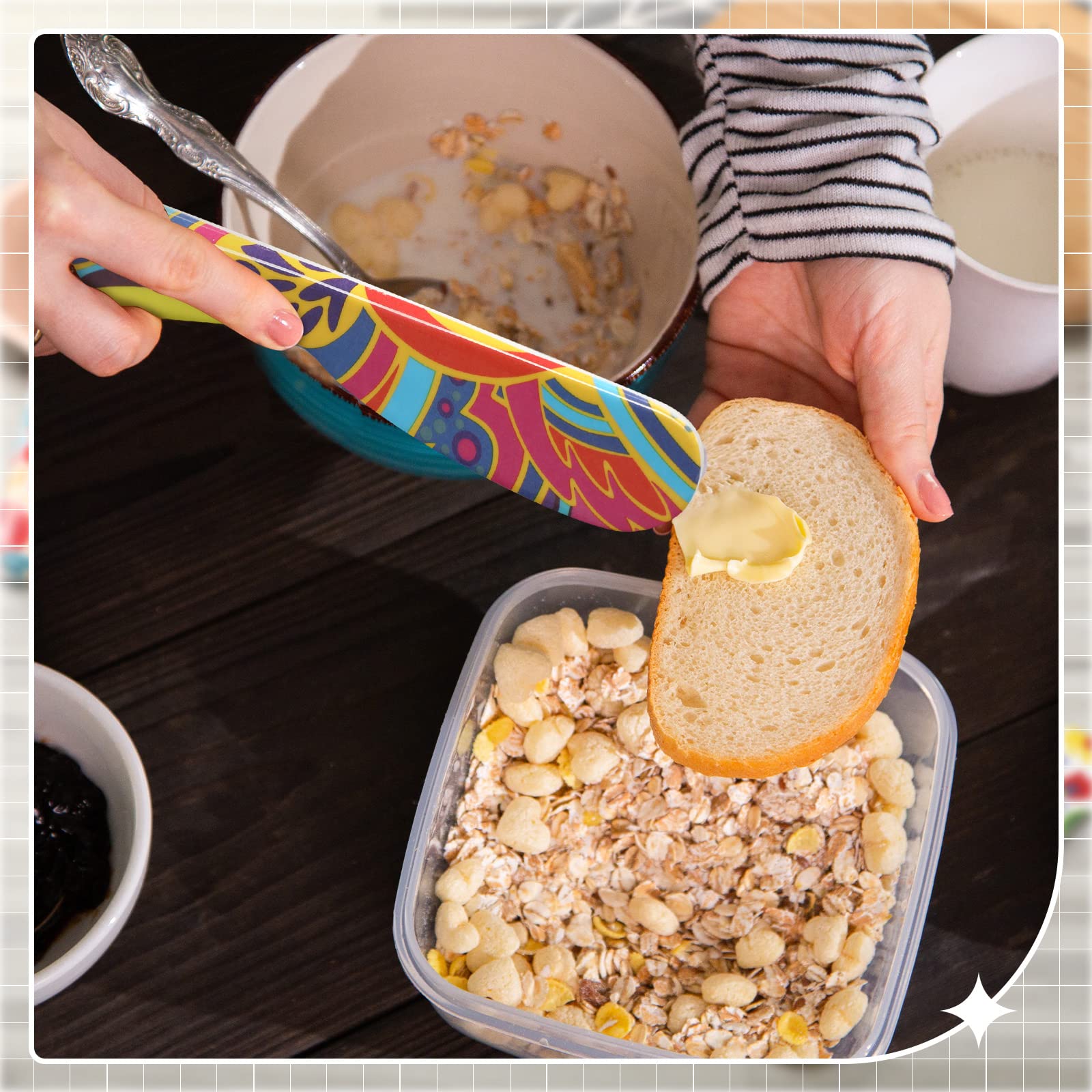 Eaasty compact butter spreader for easy storage and travel