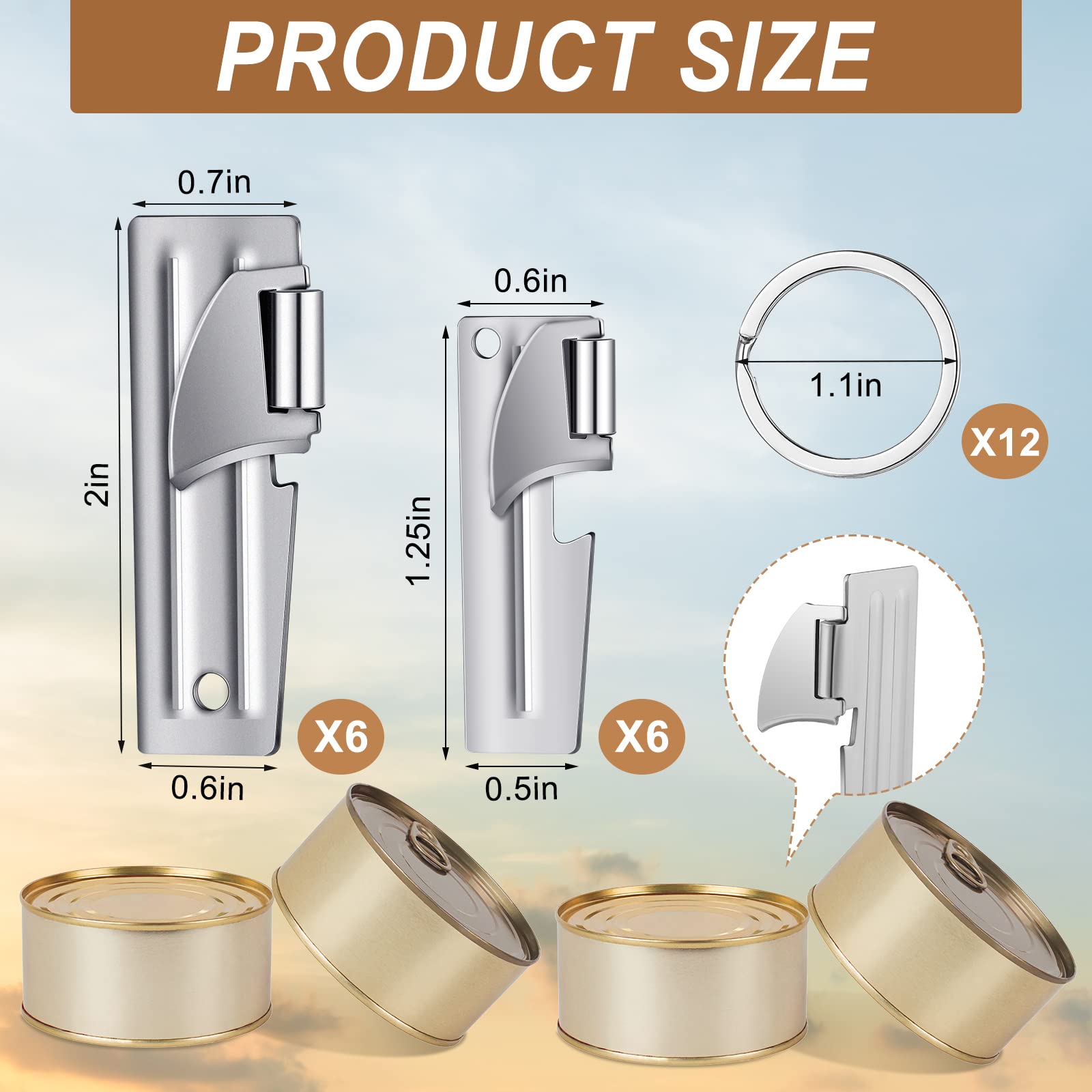 Eaasty stainless steel camping can opener set built for durable kitchen and outdoors.