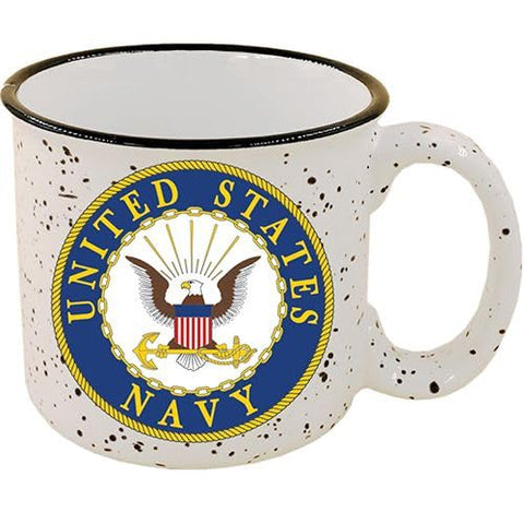 Eagle Emblems US Navy Cup with flag-on-one-side and America on the other