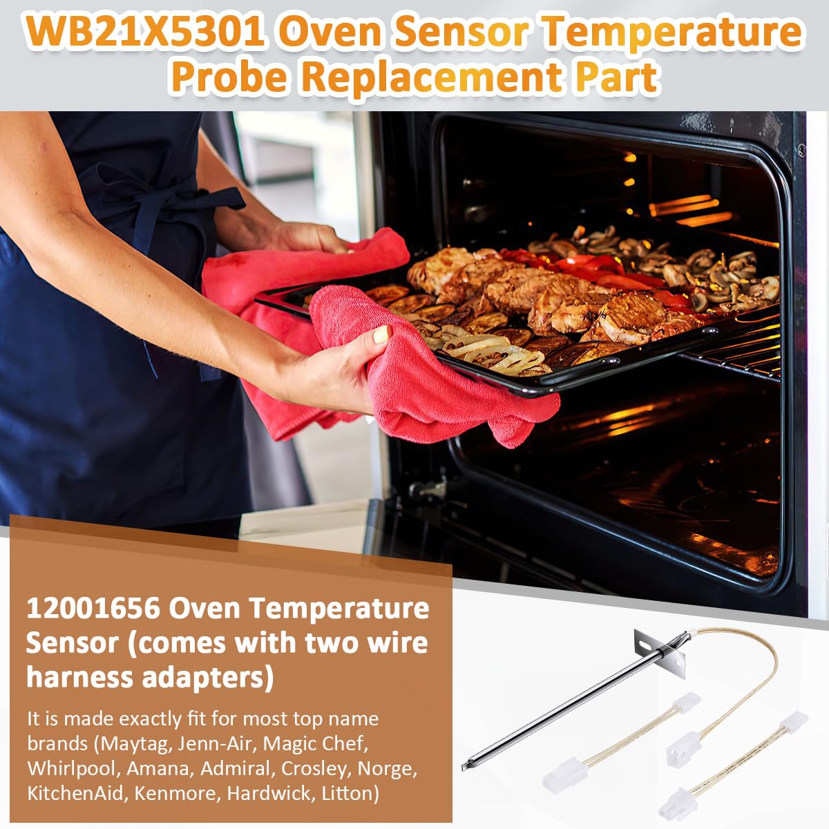 Comprehensive replacement numbers ensure dependable fit across major oven brands