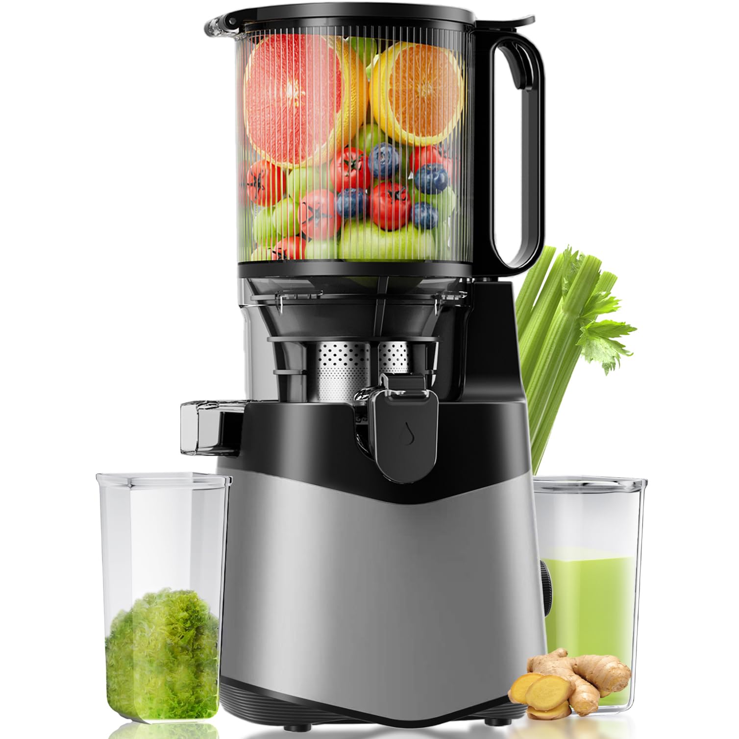 EanOruus cold press juicer assembly in progress for quick setup