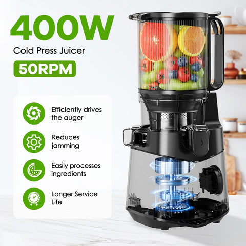 EanOruus juicer 5-8 inch feed chute handles whole produce