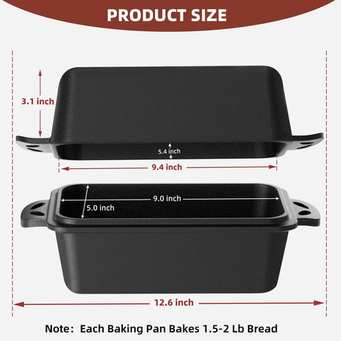 EAOENLS 9x5 pan alone on oven rack, emphasizing even heat for consistent baking.